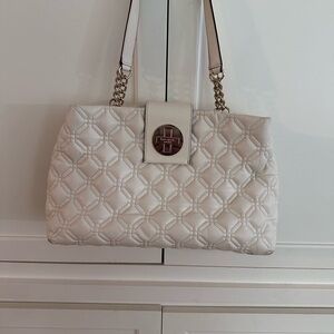 Kate Spade Cream Quilted Shoulder Bag